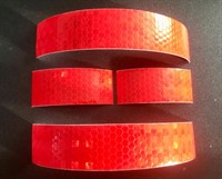 Комплект световозвращающих полос-наклеек на пожарный шлем& Две полосы по 14 см, две полосы по 6 см. Ширина полос 2,5 см